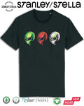 Mens Alien Heads T-Shirt Invasion UFO  Cotton / Aliens Tee