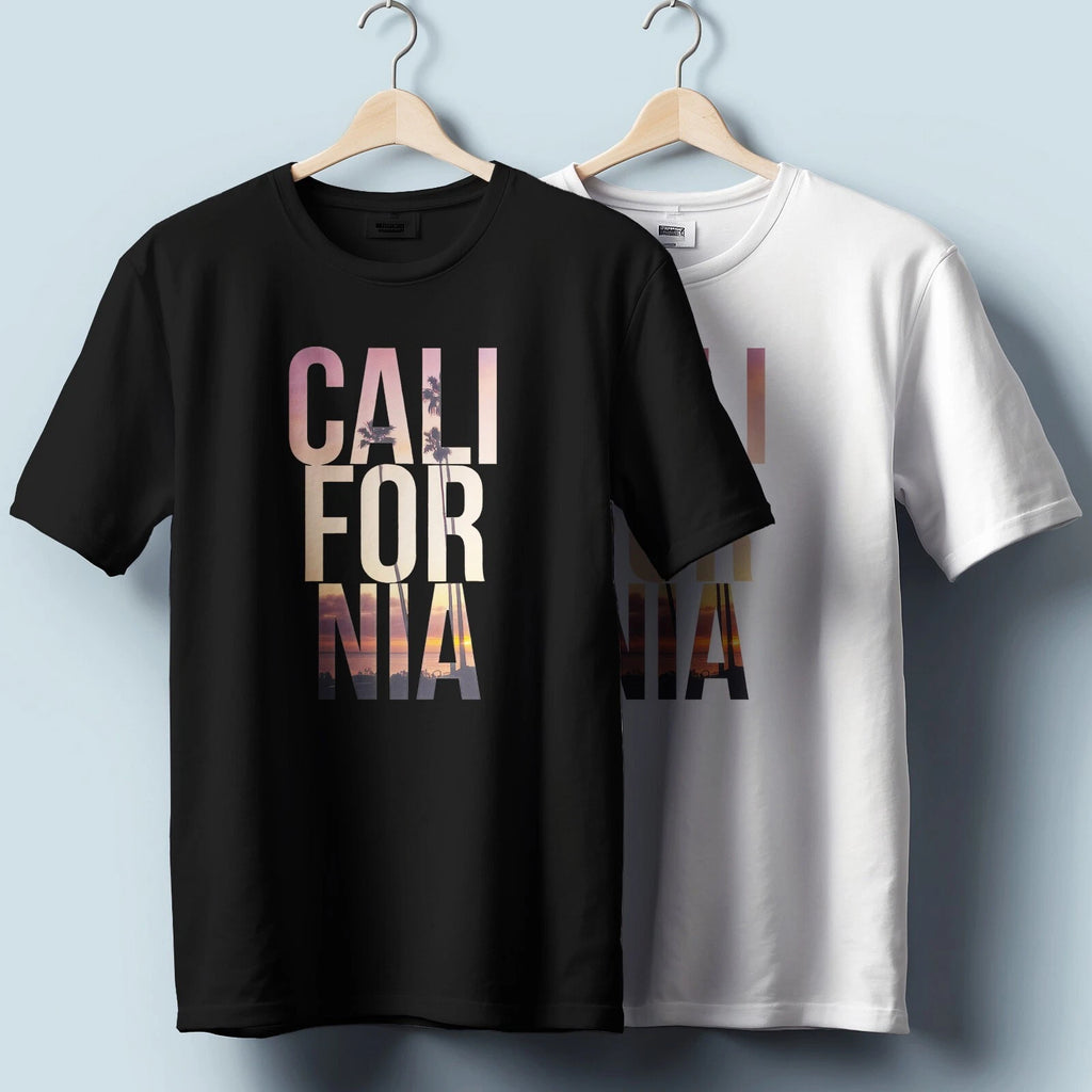 California T-Shirt – Skyline Typography Graphic | Unisex Cotton