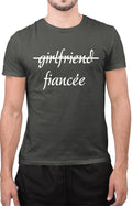 Womens Girlfriend Fiancee Tumblr Engagement Party Fiance Cute T-Shirt