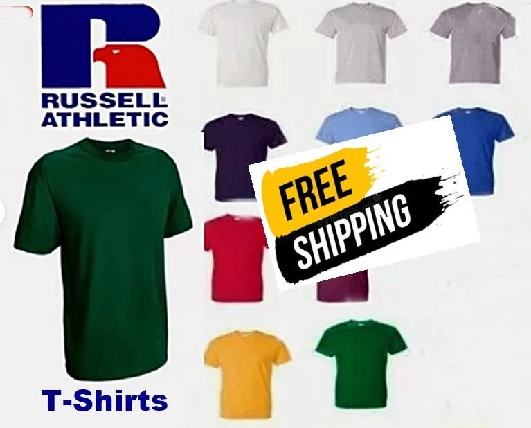 Russell Athletic 64030MK Adult Men's NuBlend New T-Shirt Tee 9.95 FREE SHIPPING