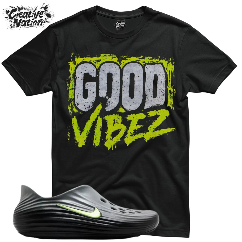 Shirt To Match ReactX Rejuven8 Black Cool Grey Volt Unisex Tee Good Vibez Shirt