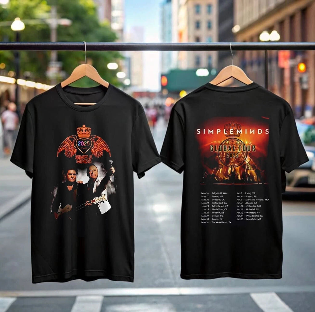 Simple Minds Tour 2025 T-Shirt Rock Band Tee Alive and Kicking Gift for Men