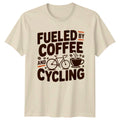 Fueled By Coffee And Cycling T-Shirt Cycling Coffee Gift For Him And Her