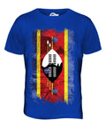 SWAZILAND GRUNGE FLAG MENS T SHIRT TEE SHIRT XS S M L XL 2XL 3XL 4XL 5XL