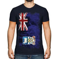 Falkland Islands Grunge Flag Men T-Shirt Falkland Islands T-Shirt