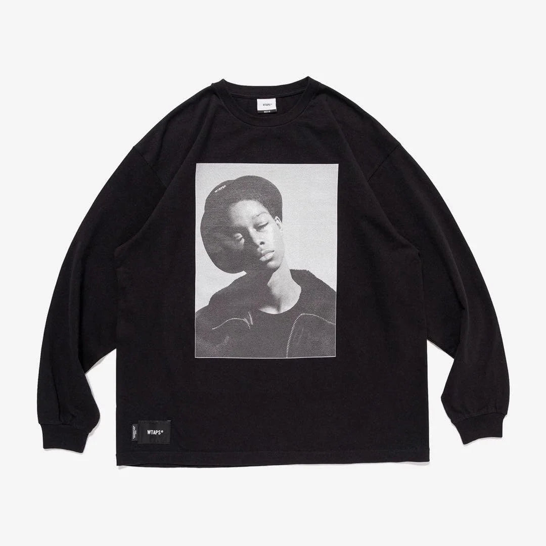 WTAPS 252MV LS Cotton Black Size 4 XL New Top Long Sleeve Tee Shirt Japan 25AW