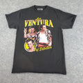 Ace Ventura Shirt Men Medium Black Crew Neck Short Sleeve Graphic Stretch Casual