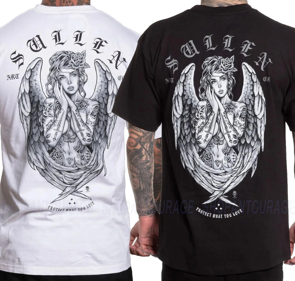 Sullen Dream Angel Standard Fit SCM7352 Short Sleeve T-shirt For Men | 2 Colors