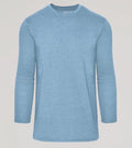 True Classic Classic Dark Heather Crew Neck Long Sleeve T-Shirt New