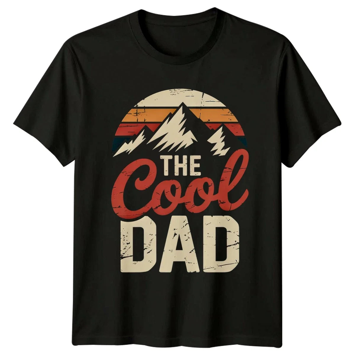 The Cool Dad Mens T-Shirt Hiking Fatherhood Fathers Day Gift For Him
