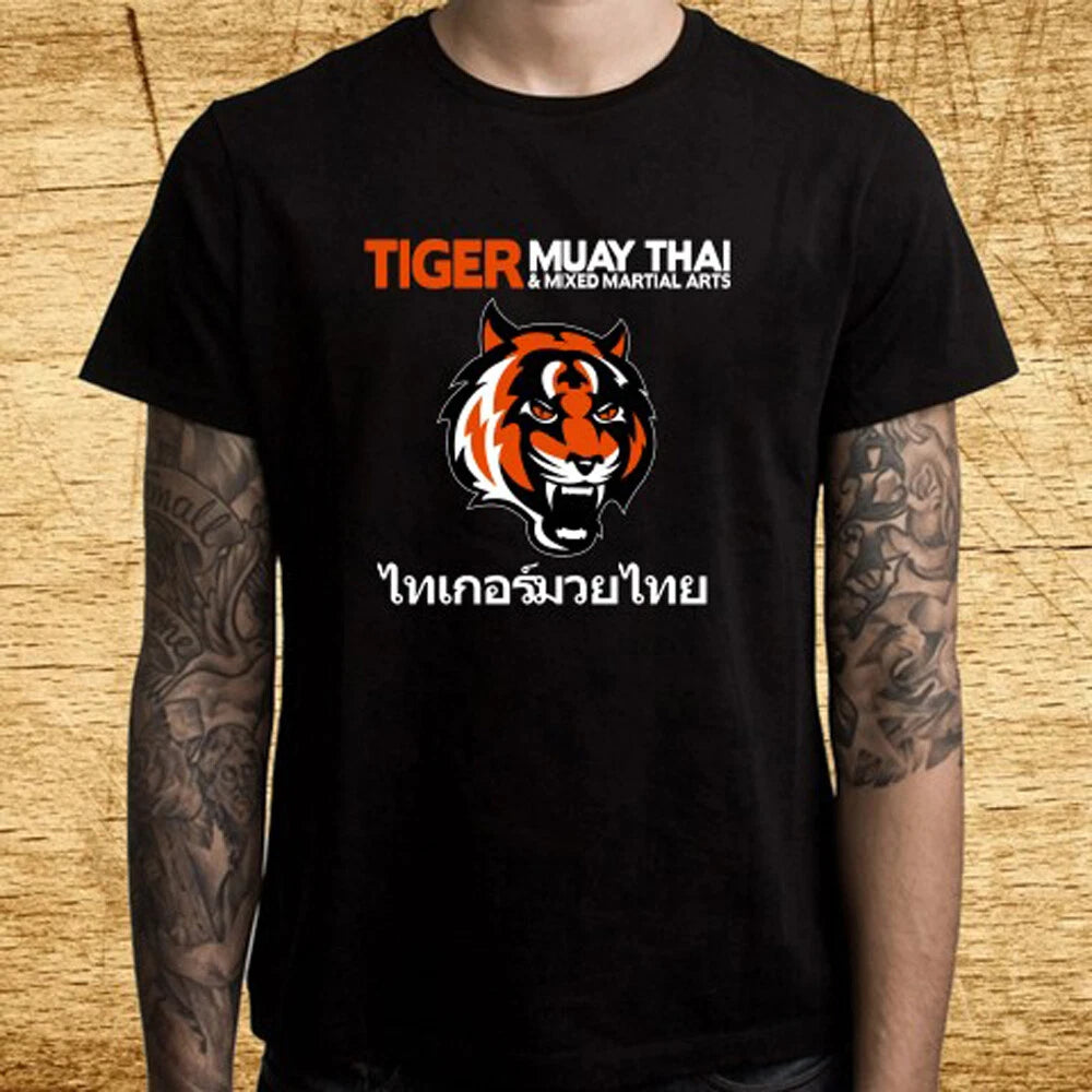 Tiger Muay Thai Sports Martial Arts Men's Black Size S-5XL