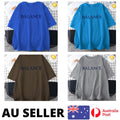 Balance Creativity Shirt Letter Printed Male Tee Clothing - AU Stock