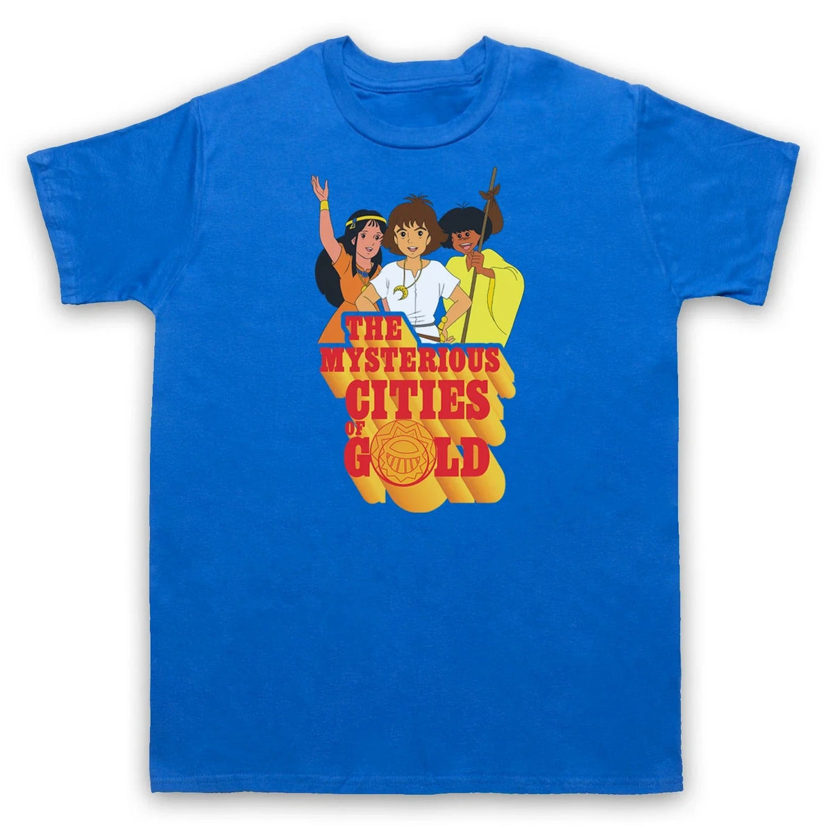 The Mysterious Retro Cartoon Cities Of Gold Adults T-Shirt All Sizes & Cols