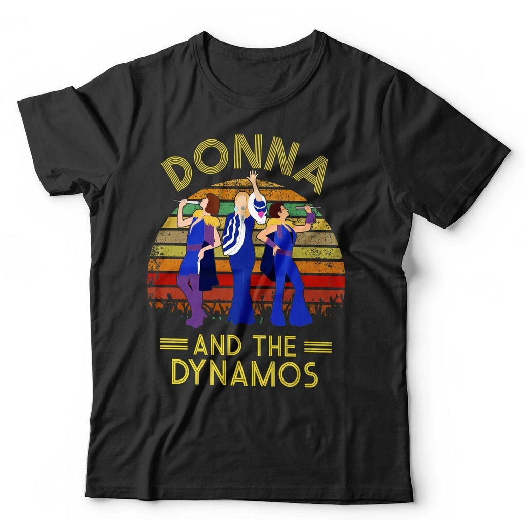 Donna And The Dynamos Unisex TShirt Large Fit 3-5XL Mamma Mia Musical Retro
