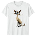 Wide Eyed Siamese Cat T-Shirt Siamese Cats Birthday Gift For Him And Her