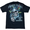 Vintage Alstyle Smokin Yessa Skull Tee Mens L Punk Grunge Goth Biker Heavy Metal