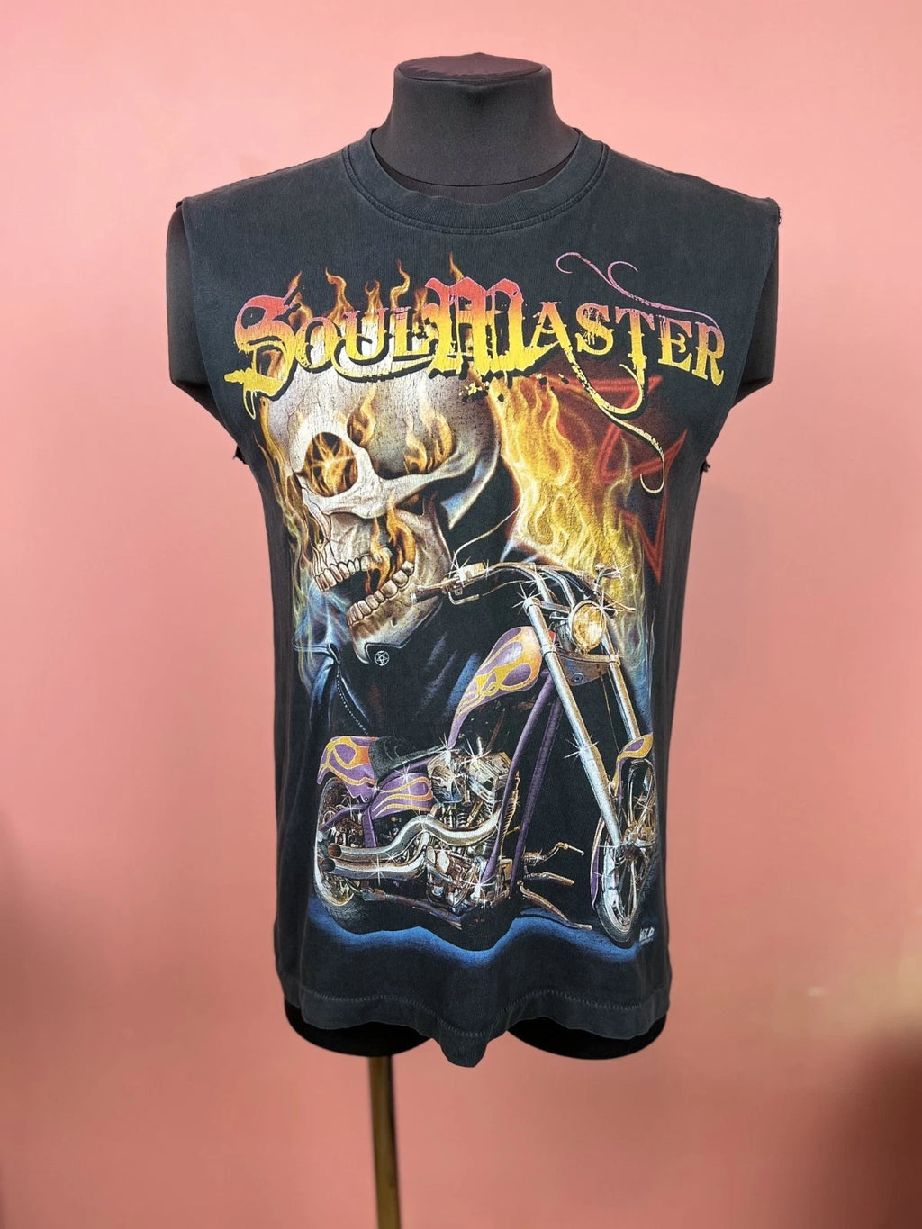 Skull tee shirt rock vintage rare streetwear hype avantgarde vtg men's M