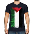 PALESTINE GRUNGE FLAG MENS T-SHIRT TEE TOP FILAST?N PALESTINIAN GIFT SHIRT