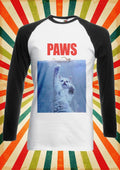 Paws Cat Kitten Meow Parody Men Women Long Short Sleeve Baseball T Shirt 466