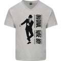 Original Rude Boy 2Tone 2 Tone SKA Mens V-Neck Cotton T-Shirt
