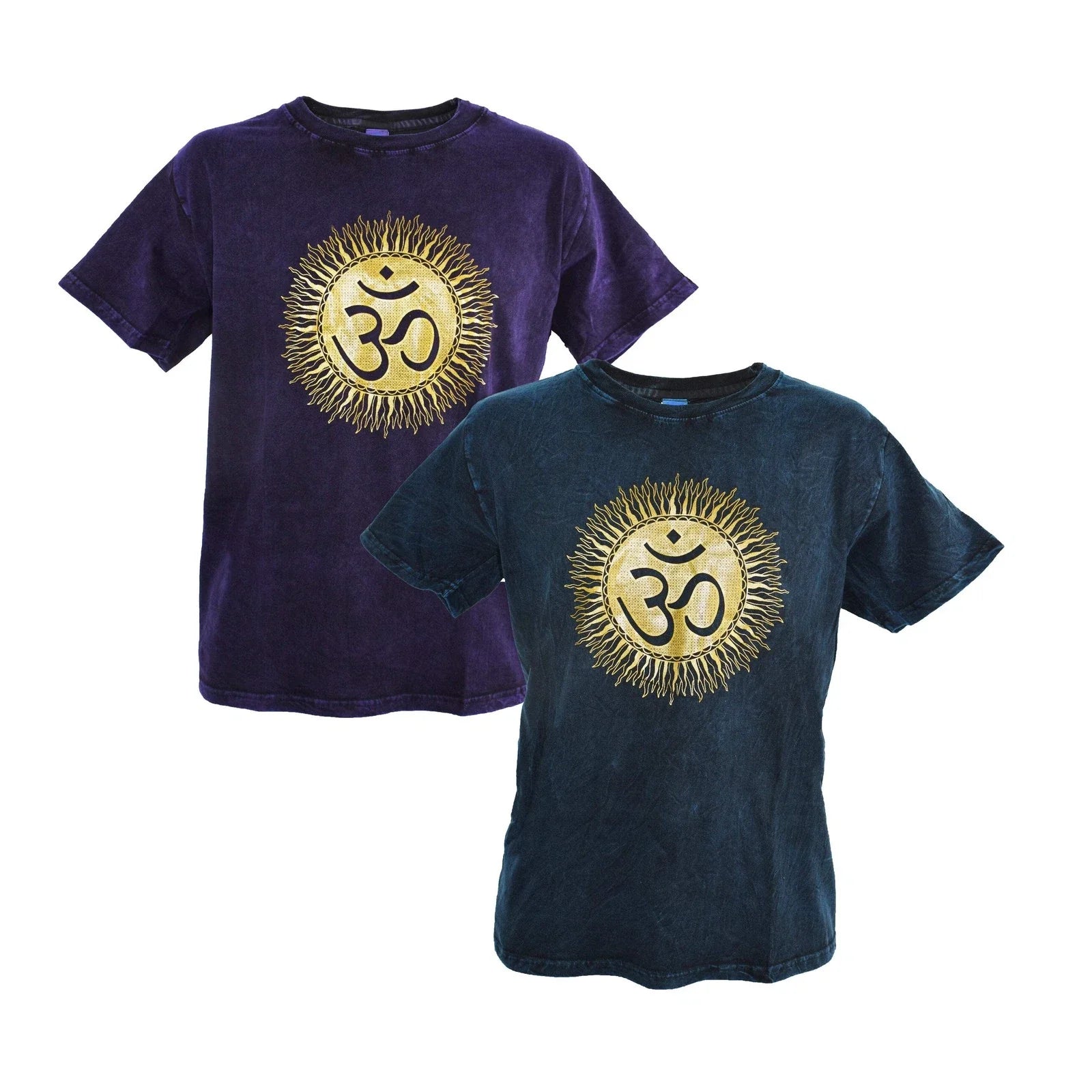 Sunburst T-Shirt Om Fair Trade Ethnic 40" - 50" M - 3XL Hippy Boho Hippie Ethnic