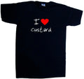 I Love Heart Custard V-Neck T-Shirt