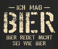 Men's Quotes T-Shirt I Like Beer - Beer Doesn't Talk Funny Gifts For Men