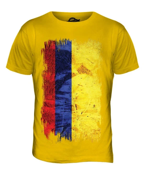 COLUMBIA GRUNGE FLAG MENS T SHIRT TEE SHIRT XS S M L XL 2XL 3XL 4XL 5XL