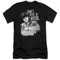 Three Stooges Slim Fit T-Shirt Don't Give a NYUK Black Tee