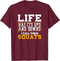 Funny Fitness Gym Workout Weights Squat Cool Lover Unisex T-Shirt