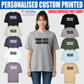 Personalised AWDis Unisex Oversize 100 T-Shirt Custom Your Text Printed Tee Top