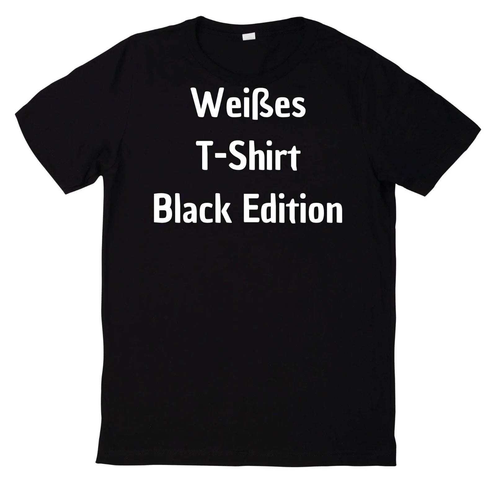 Black Edition Motif White T-Shirt