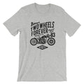 Two Wheels Forever T-Shirt. Motorcycle 100% Cotton Premium Tee NEW