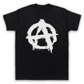 ANARCHY SYMBOL ICON SKATE PUNK METAL ROCK LOGO RETRO MENS & WOMENS T-SHIRT