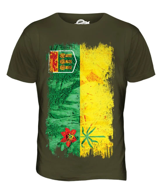 SASKATCHEWAN GRUNGE FLAG MENS T SHIRT TEE SHIRT XS S M L XL 2XL 3XL 4XL 5XL