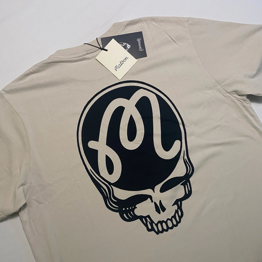 Malbon Grateful Dead Shirt Men M LOOSE Golf Skulls Music Band Crew Neck