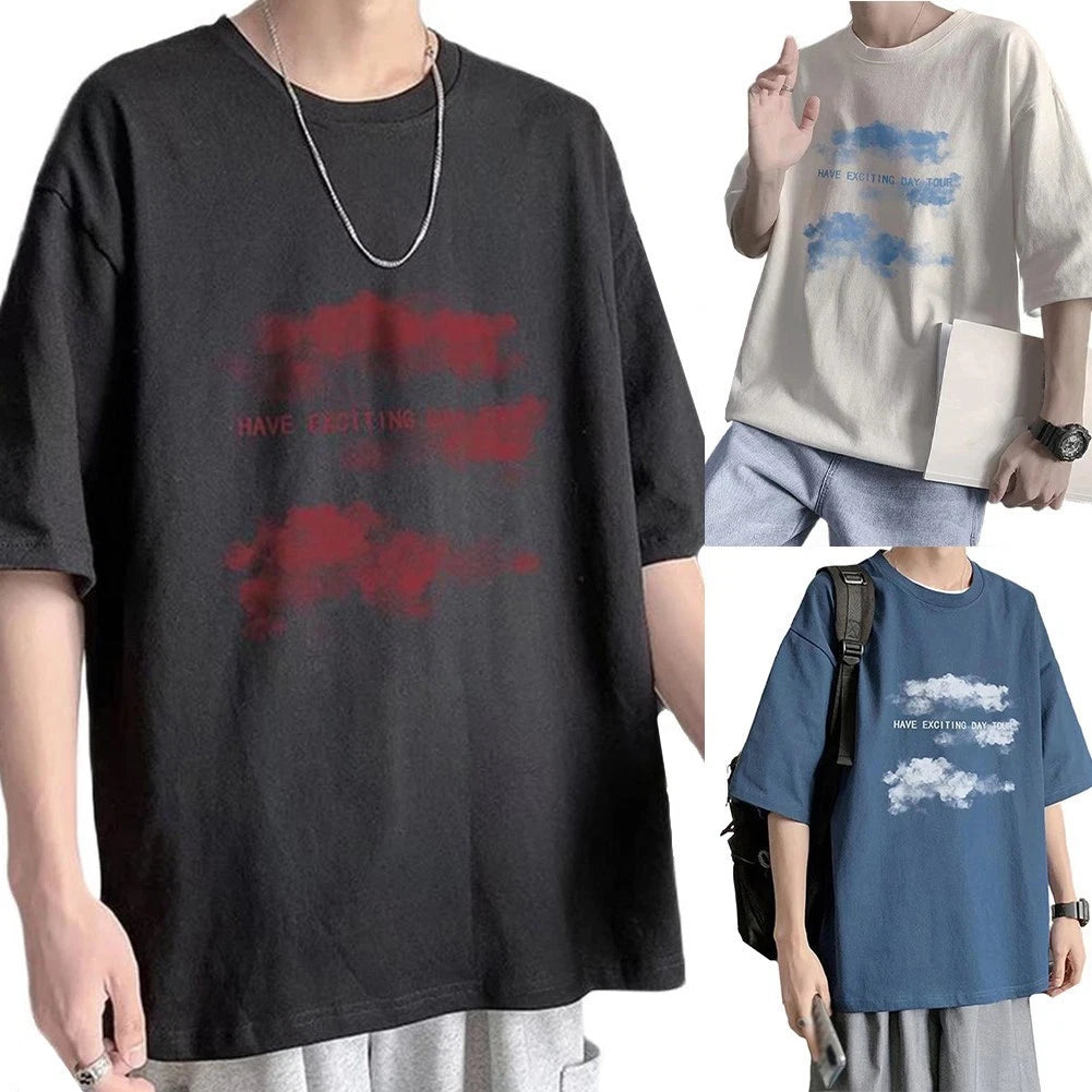 Hot Breathable Crew Neck Street Style Casual Daily Use Lightweight Material