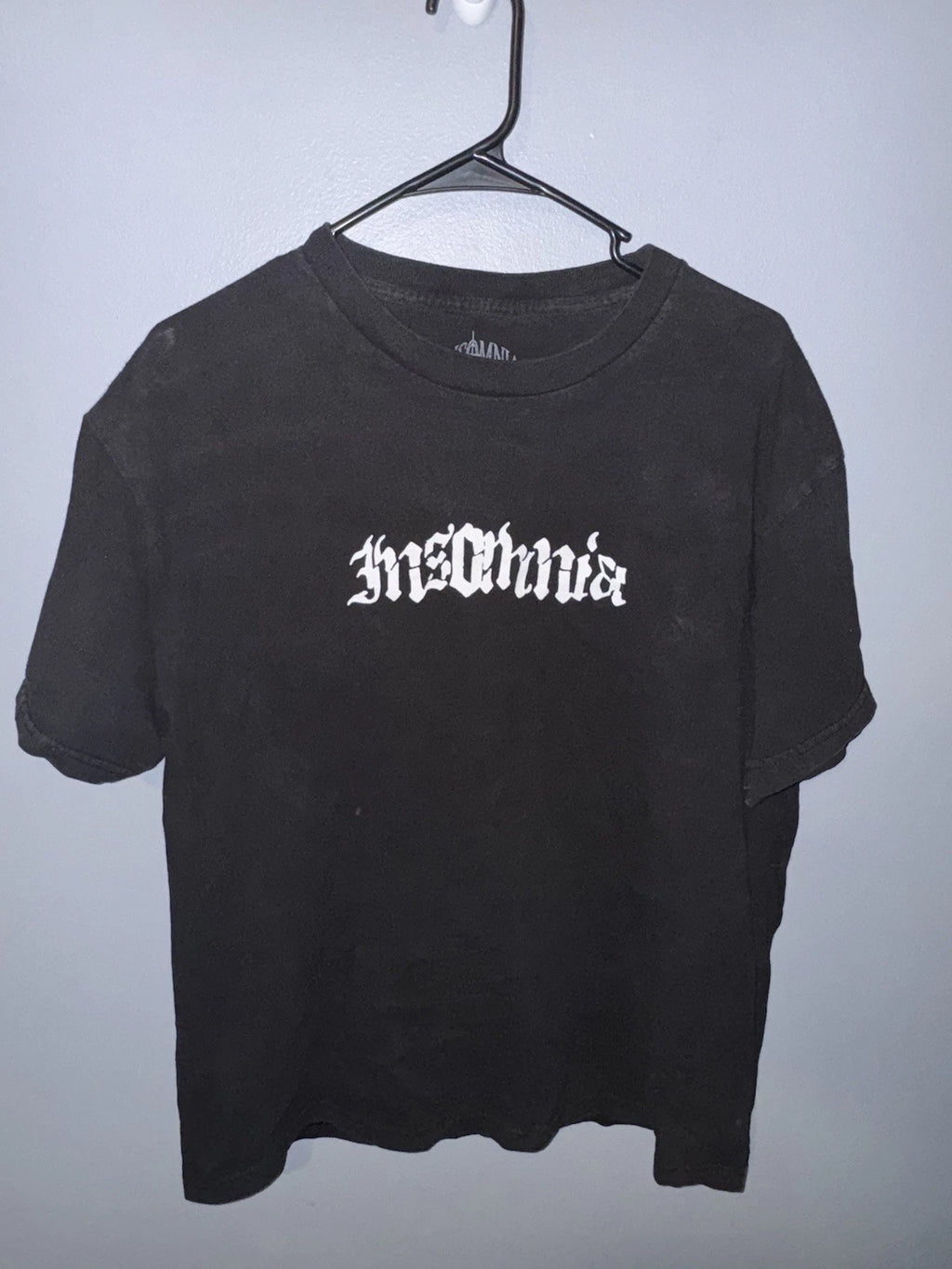 Insomnia Visuals Simple Logo Black T-Shirt - Rare Hard To Find