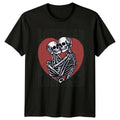 Love Dead T-Shirt Skeleton Art Gothic Valentines Day Gift For Him And Her