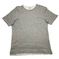 Zara Mens Textured Shirt Large Gray Layered Tee Pocket Minimal Casual