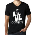 Men's Graphic T-Shirt V Neck Love Comedy Eco-Friendly Limited Edition