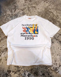 Deadstock Legacy T-Shirt NY Marathon 1990 Oversized Boxy Fit Y2K Unisex Tee