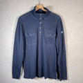 KÜHL Long Sleeve Pullover Mens Medium Organic Cotton Utility Henley Workwear