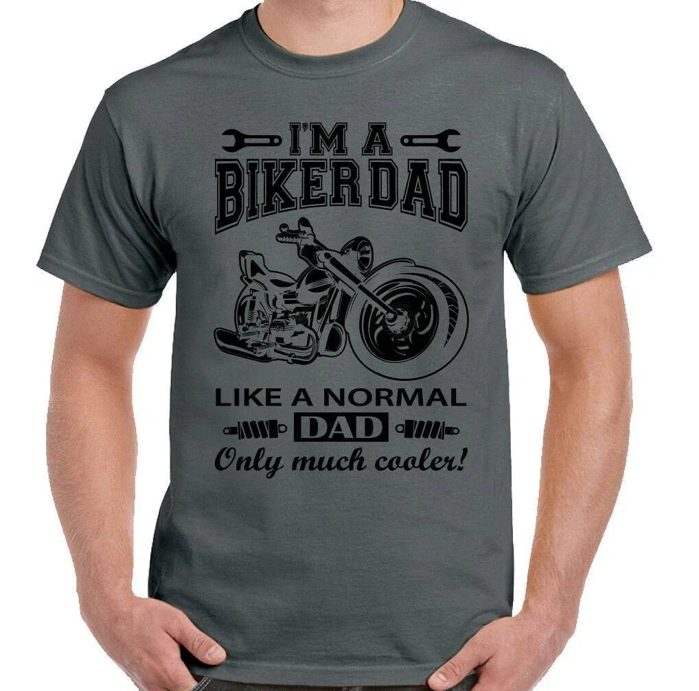 Biker Dad T-Shirt Mens Funny Motorbike Motorcycle Father's Day Bike Xmas I'm A