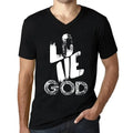 Men's Graphic T-Shirt V Neck Love God Eco-Friendly Limited Edition Short Sleeve