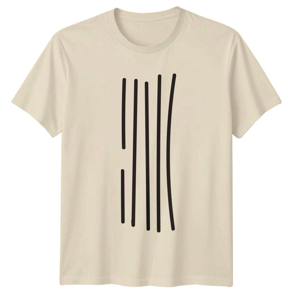 Modern Minimalist Abstract Vertical Lines T-Shirt Minimalist Patterns Abstract
