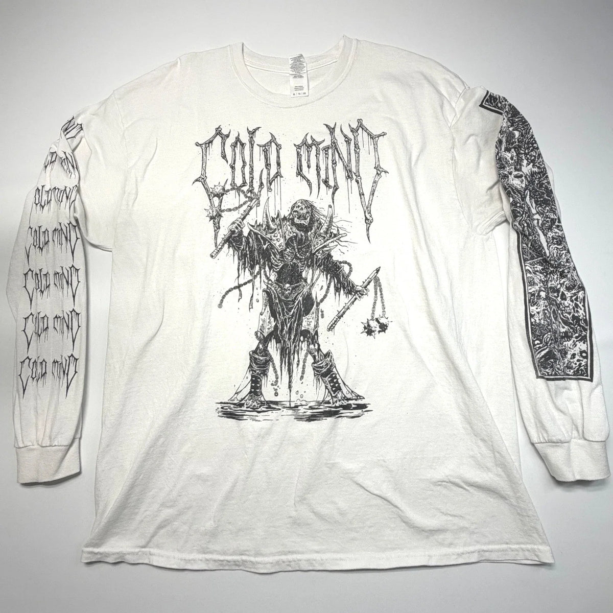 Cold Mind Hardcore Band Long Sleeve Tee XL Grim Reaper Graphic