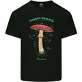 Mushroom Anatomy Magic LSD Mens Cotton T-Shirt Tee Top