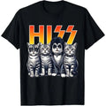 Cute Hiss Cats Rock Kittens Kitty Rocking Music Cat Lovers Men T-Shirt men woman