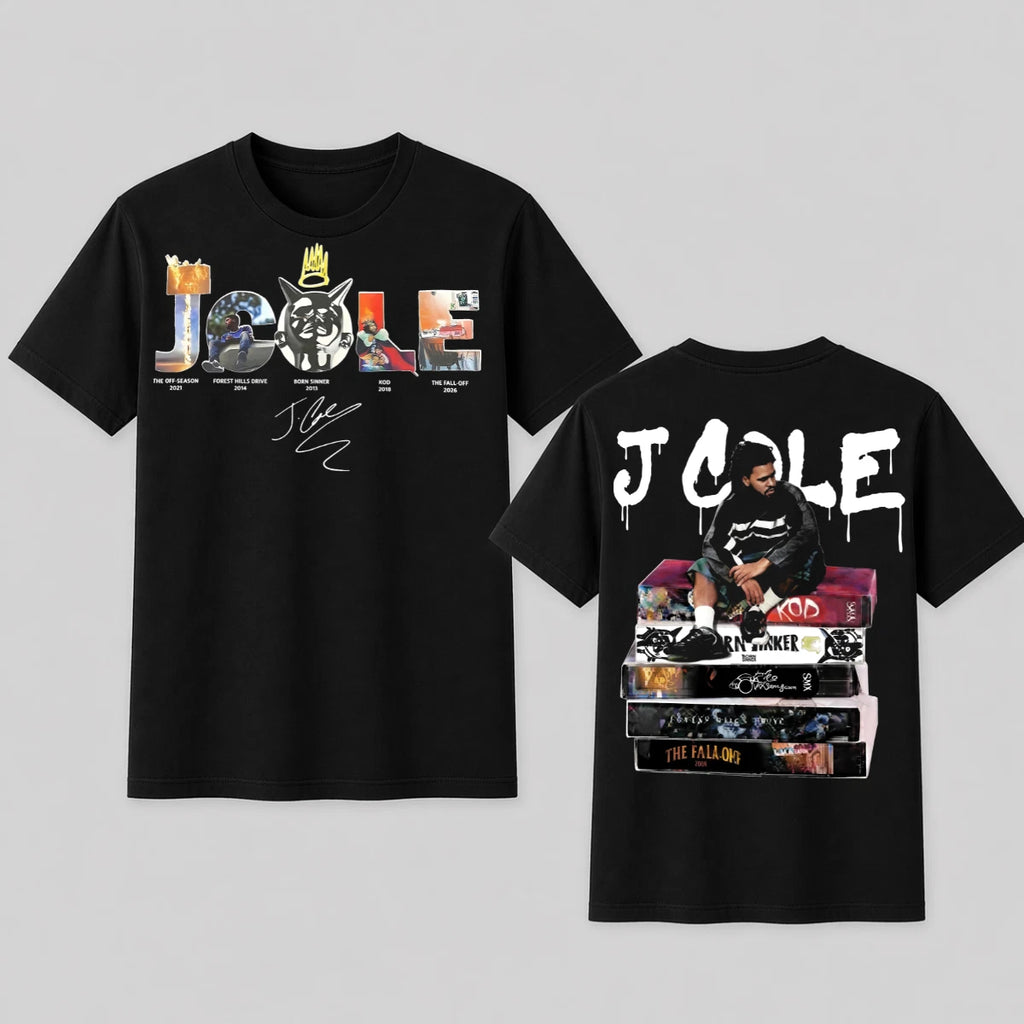 J Cole Album Graphic T-Shirt Rap Hip Hop Vintage Style Unisex Tee